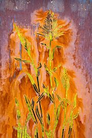 Œuvre d'art métallique rouillée sur Achim Prill