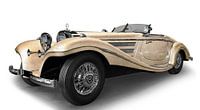 Mercedes-Benz 540 K Spezial Roadster in antique chamois von aRi F. Huber Miniaturansicht