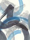 Blue Brushy Abstract II, Danhui Nai van Wild Apple thumbnail