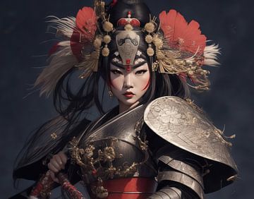 Weiblicher Samurai. von Brian Morgan