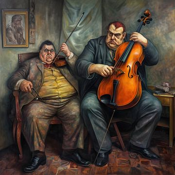 Zwei Musiker von Heike Hultsch