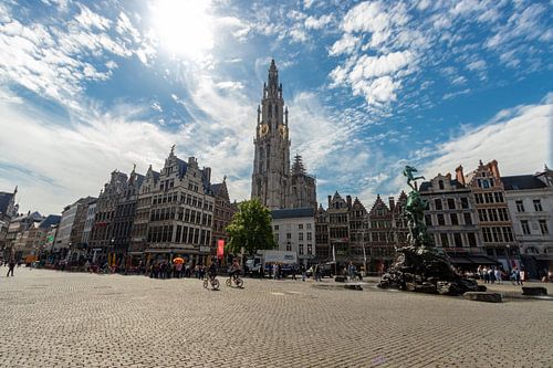 Antwerp Cathedral, from the Grote Markt