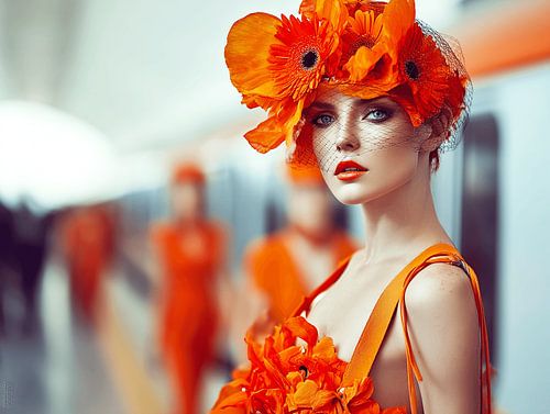 City Bloom | Artful fashion portrait
