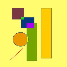 Compositions néo-suprématistes sur Dietmar Meinhardt
