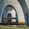 Brug bij Eibersburen, doorkijkje met trekker van Tim Groeneveld