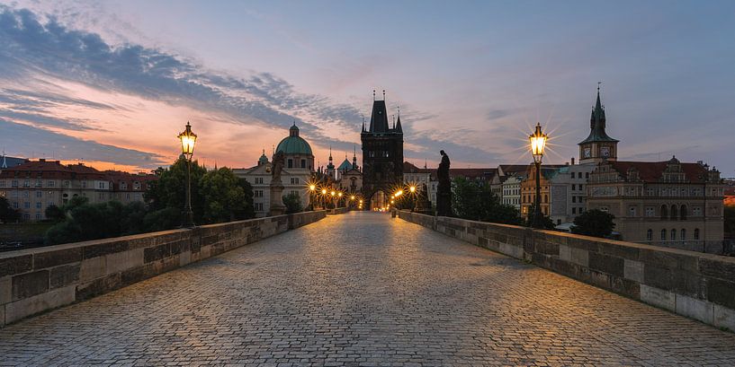Prague at sunrise by Robin Oelschlegel