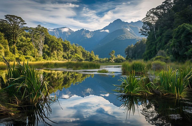 Traumhafter See von fernlichtsicht
