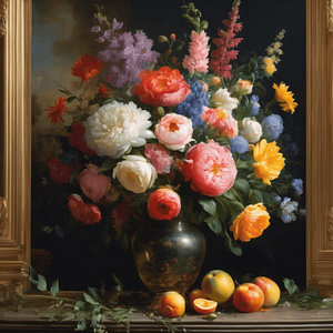 Lebendiges Porträt der Blumen