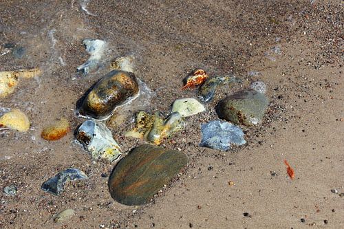 Colourful Baltic stones
