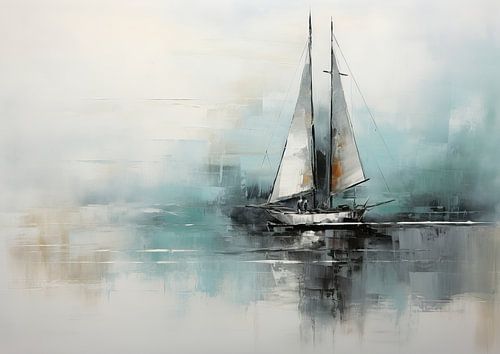 Segelschiff abstrakt Segelboote