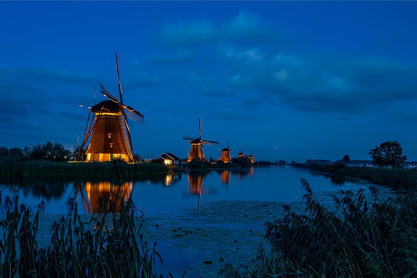 Mills Kinderdijk - Moulins lumineux par Fotografie Ploeg