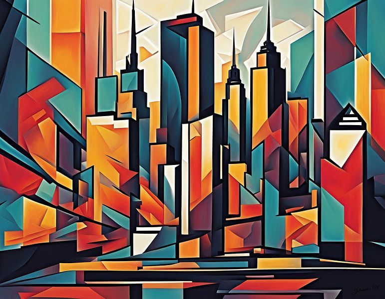 Art abstrait - New York 1 par Johannas Art Creations