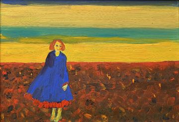 Walk in the Field of Flowers van Helia Tayebi Art