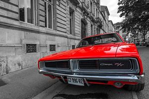 Chargeur Dodge rouge RT