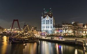 Le Vieux-Port et la Maison Blanche à Rotterdam sur MS Fotografie | Marc van der Stelt