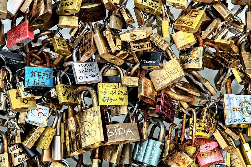 Pont des Arts - Eeuwige Liefde van Jan Sportel Photography