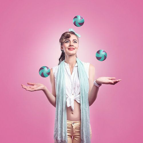 Trois balles et une dame