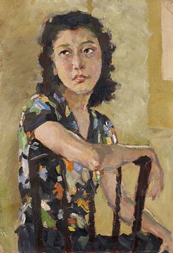 Xu Beihong, Porträt von Frau Lu Yun Tao