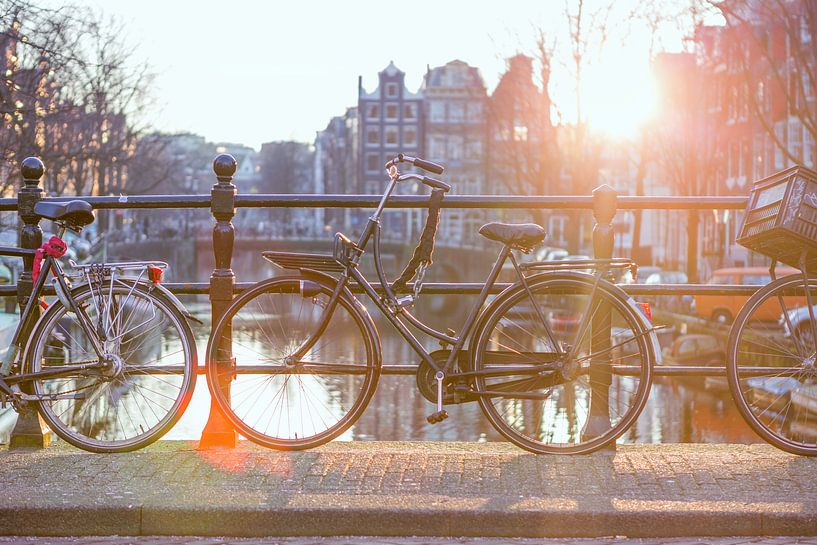 Vélo sur le Brouwersgracht, Amsterdam par Wesley Flaman