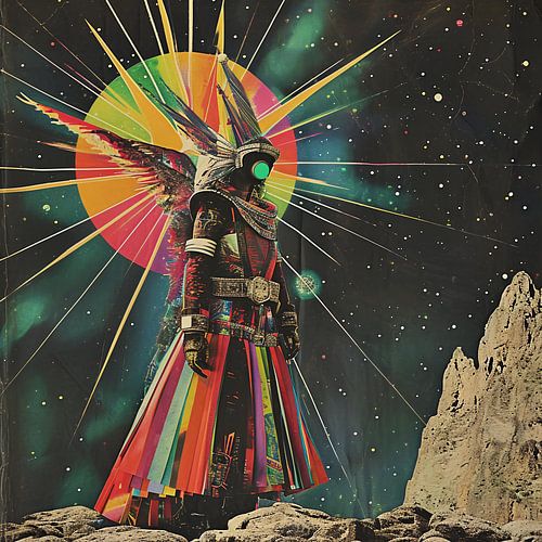 Retro futuristische kunst