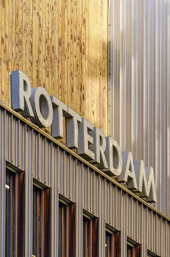 Rotterdam op de gevel van Frans Blok - foto's, kunst en andere wanddecoratie