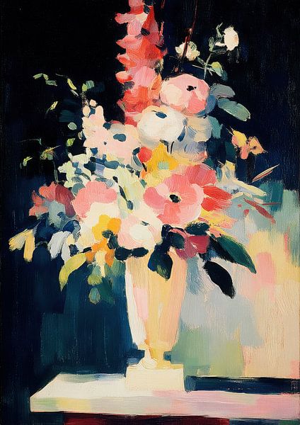 Blumen in gelbem Vase von Niklas Maximilian