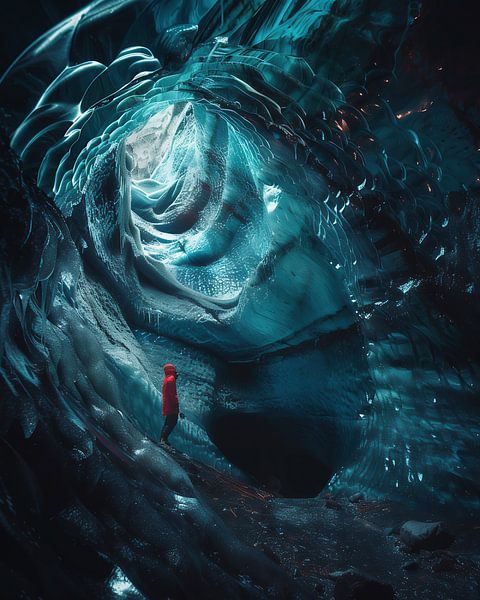 Blaue Stille unter dem Eis von fernlichtsicht