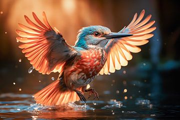 Kingfisher by Kees van den Burg