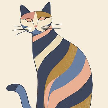 Colorful Cat van Liv Jongman