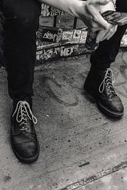 Street attitude: black boots and urban lifestyle by NZME Photography