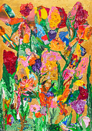 Blumenpracht in der Landschaft von Texel. von Atelier ‘Et Wad - Monique Bremer