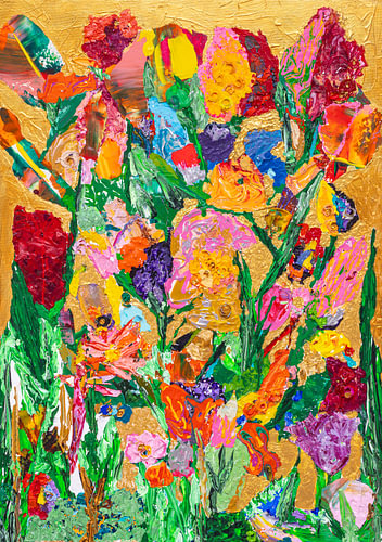 Bloemenpracht in Texels landschap.