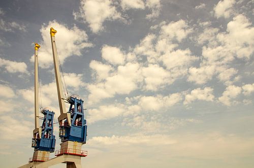 Hijskranen bij de Onderzeebootloods | Rotterdamsche Droogdok Maatschappij - RDM