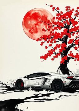 De Lamborghini Murciélago Sumi-e van MIROKKU