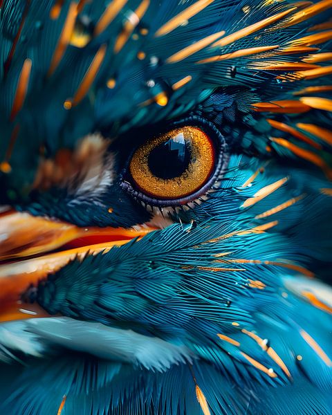 Close-up Blue Bird by But First Framing