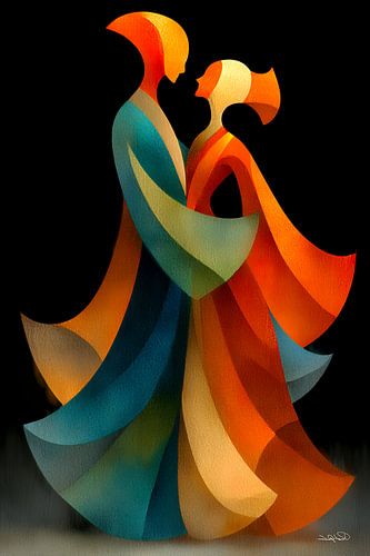 abstract dansende vrouwen