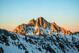 Sunset over the Gehrenspitze by Leo Schindzielorz