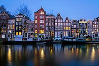 Paysage de la ville d'Amsterdam au coucher du soleil par Eye on You Aperçu