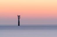 Toren in de Noordzee gezien vanaf strand Haamstede van Jos Pannekoek thumbnail