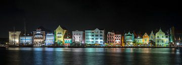 Handelskade Curacao by Night by Mark De Rooij