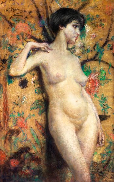 Nude against Screen, Alice Pike Barney (1911) by Masterful Masters