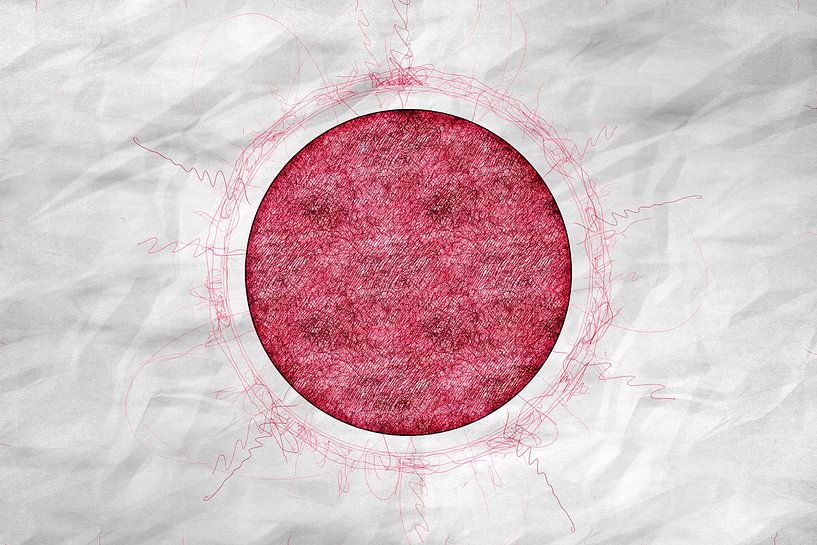 Japanische Flagge von Grüntyers .