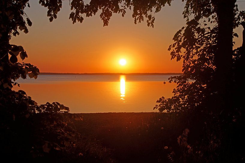 sunset by the sea by wil spijker