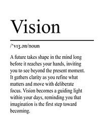 Vision Definition - Wit van WordsThatInspire