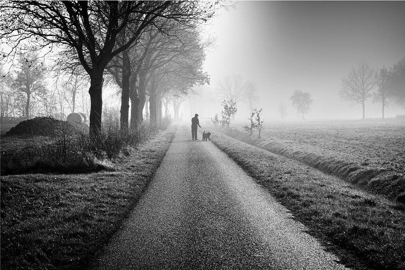 A man and his dog by Anja Jooren
