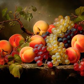Fruit on the table by Carla van Zomeren