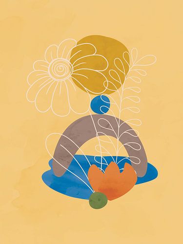 Zomerbloem in het geel