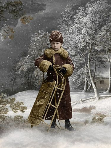 a Boy and his Sleigh