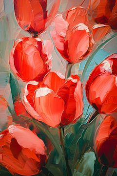 Rote Tulpen von Thea