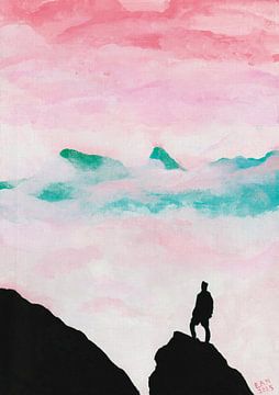 On top of the mountain